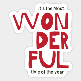The most wonderful time of the year Sticker